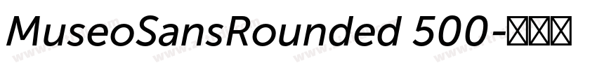MuseoSansRounded 500字体转换